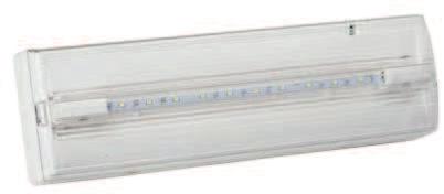 Rilux LED Dimensioni Grado di protezione IP40; classe d isolamento: II; installabile anche su superficie infiammabile; custodia in materiale plastico autoestinguente 94V-2; temperatura di