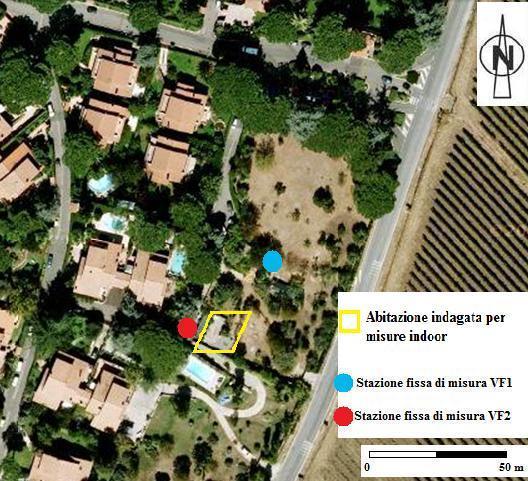 Rn Bq/m 3 CO 2 - Precipitazioni mensili (mm) RISULTATI OTTENUTI DALLE INDAGINI NELL AREA DI VIGNA FIORITA Area mappatura concentrazioni di Radon e CO 2 nel suolo Valori mensili di Rn e CO 2 in VF1 e