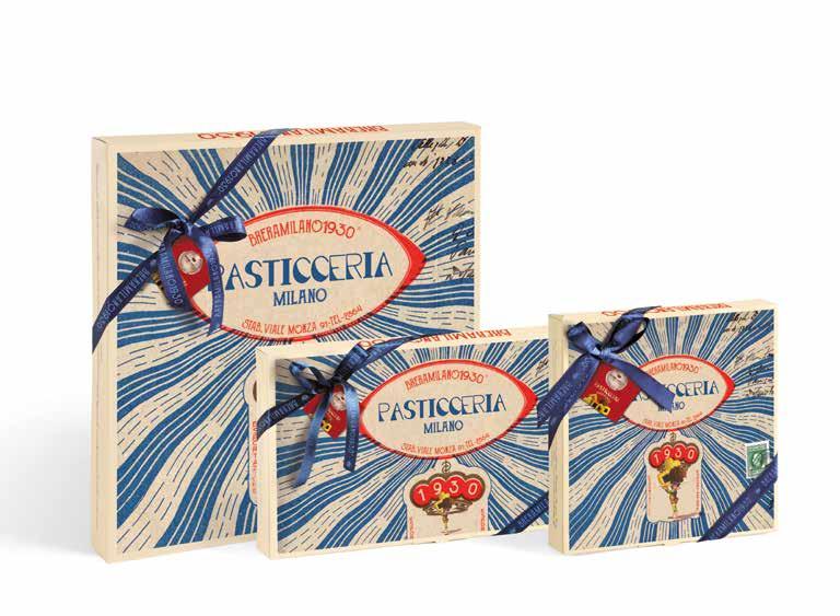 NATALE 2017 PASTICCERIA MILANO GRAN QUADRO PASTICCERIA ASSORTITA RETTANGOLO PASTICCERIA ASSORTITA QUADRO PASTICCERIA ASSORTITA cod. 1032019 confezione 400g 3 pezzi per cartone cod.