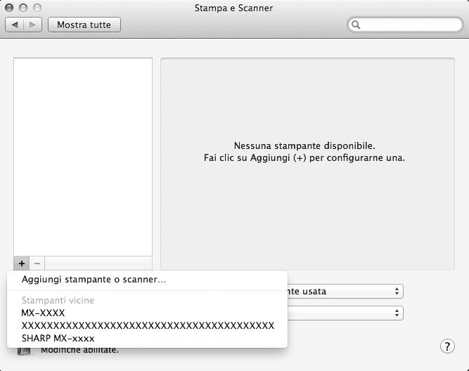 Se la licenza viene visualizzata in una lingua diversa, modificarla nel relativo menu. In Mac OS X versioni dalla 10.4 alla 10.7, selezionare il disco rigido e fare clic sul pulsante [Installa].