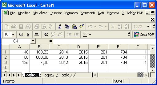 Import dati da flusso esterno su cedolini: Esempi file Testo + Excel (2 di 3) Matricola dato 40 10023 50 80000 125 700 Matricola dato anno voce anno determina responsabile n determina progressivo 40