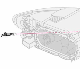09 Manutenzione ed assistenza Luci di posizione/parcheggio Indicatori di direzione Sostituzione delle lampadine a incandescenza 09