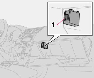 10 Infotainment Funzioni del telefono (optional) Componenti impianto telefonico 1. Antenna Durante il rifornimento, l impianto telefonico deve essere spento.