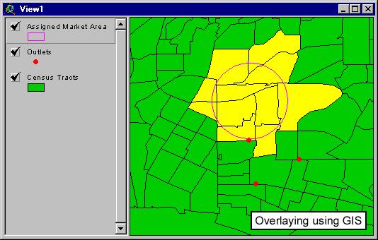 Overlay Topologico L'overlay topologico: in cui si effettua una sovrapposizione tra gli elementi di due temi per creare un nuovo tematismo (ad esempio per sovrapporre il tema dei confini di un