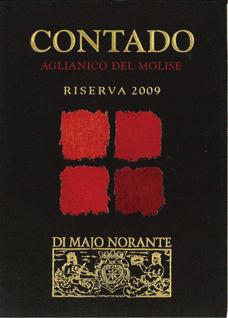 Character: silky and soft. Food Pairings: grilled meats, stews or aged cheeses. 18,00 AGLIANICO Contado DOC DI MAJO NORANTE 100% Aglianico Grad.