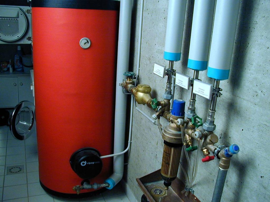 Utilizzatore di energia (produttori di acqua calda) potenza massima Regolazione della temperatura seconda sicurezza termica Dispositivi di