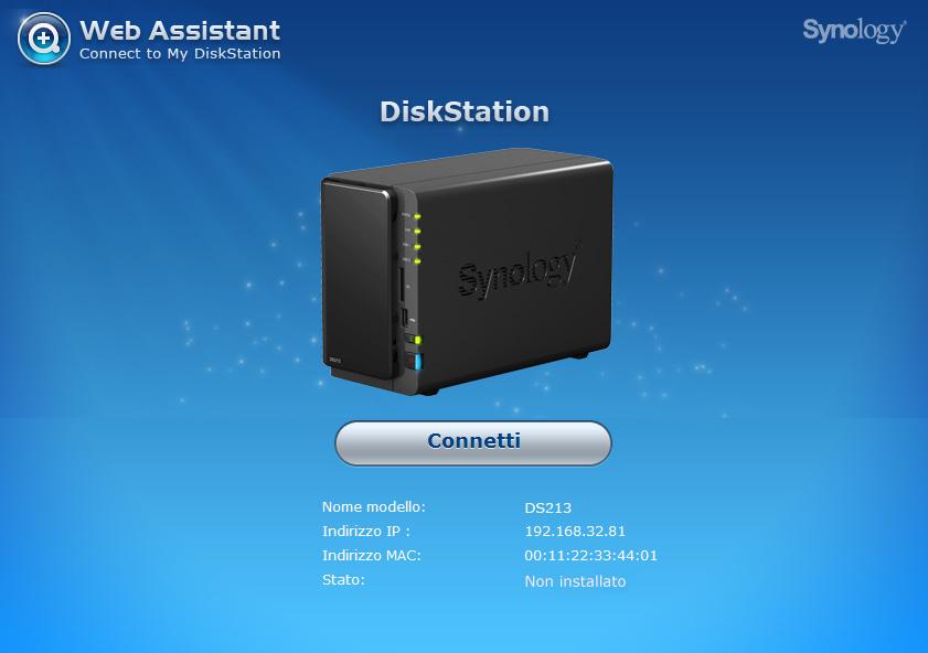 Capitolo Installare ildsm sulla DiskStation Capitolo 3: 3 Terminata l'installazione hardware, è necessario installare il sistema operativo DiskStation Manager (DSM) sulla DiskStation prima di poterla