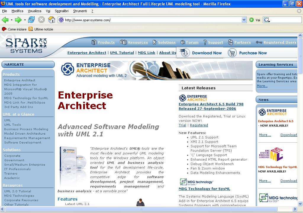 Enterprise Architect Enterprise Architect: un Tool per l Editing di