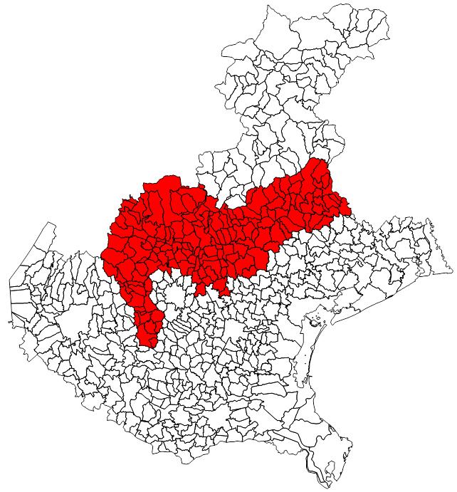 AMBITO TERRITORIALE: 154 COMUNI 3 Altivole Cornedo Vicentino Montebelluna San Vito di Leguzzano Alonte Cornuda Montecchio Maggiore San Zenone degli Ezzelini Altissimo Crespadoro Montecchio Precalcino