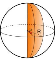 4πr 2 S L = 2πr 2 S L = π(r + R)a Segmento sferico ad 1 base Segmento sferico a 2 basi Spicchio sferico V = h 2 πr 1 2 + 4 3 π (h 2 )