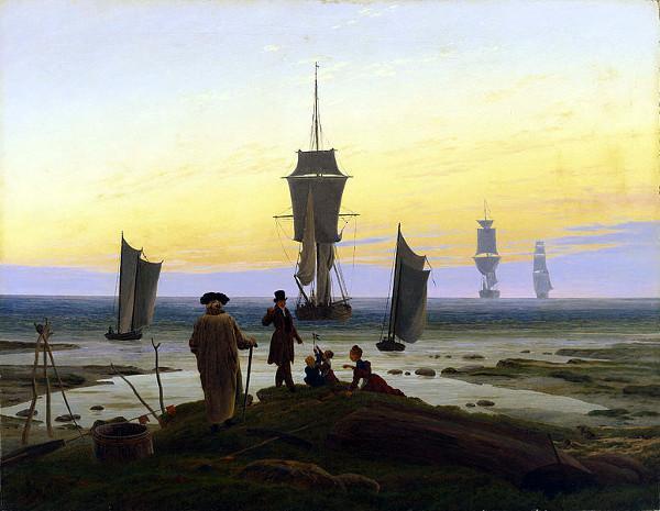 Le età della vita ( 1835) Leipzig Museo delle Belle Arti Questo dipinto, tra i più famosi di Friedrich, ha incontrato interpretazioni contraddittorie.