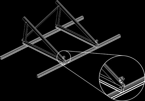 Tagliatela alla buona lunghezza per realizzare la diagonale sui 2 triangoli.