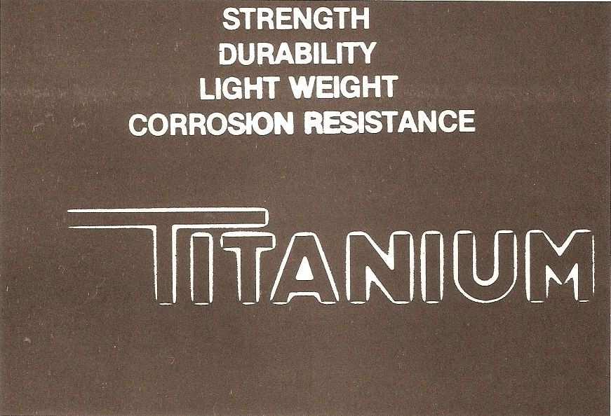 Fig. 1: Unique properties of titanium