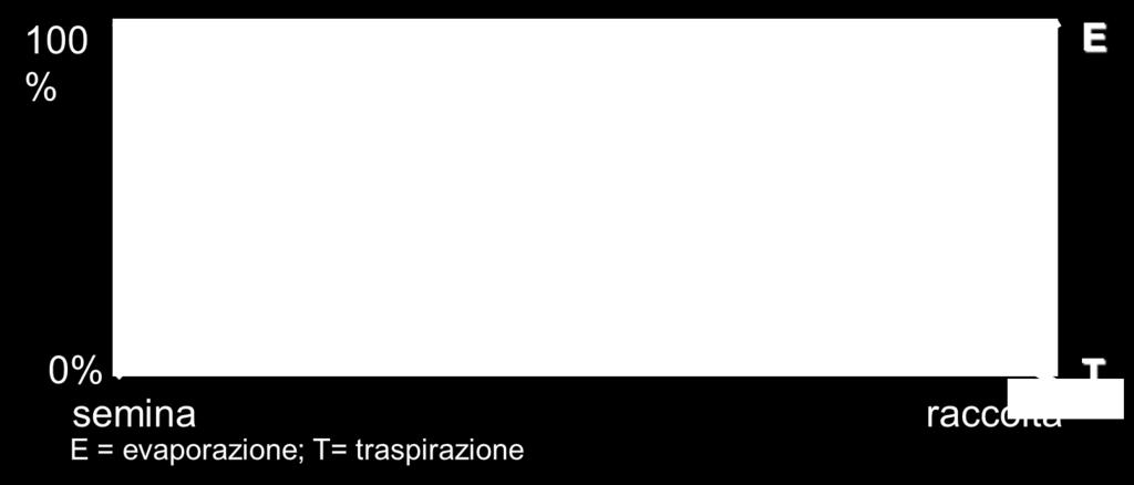 E data dalla somma di: Evaporazione dal suolo