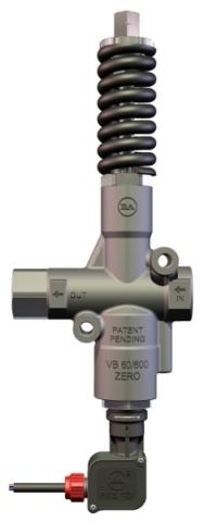 Valvole regolazione con scarico autom.110 MPa-16000 psi VB60/600 ZERO CON MICROINTERRUTTORE- VALVOLA CON AZZERAMENTO PRESSIONE MAND.,IN BYPASS. Codice Uscita Bypass Massa 60.2650.