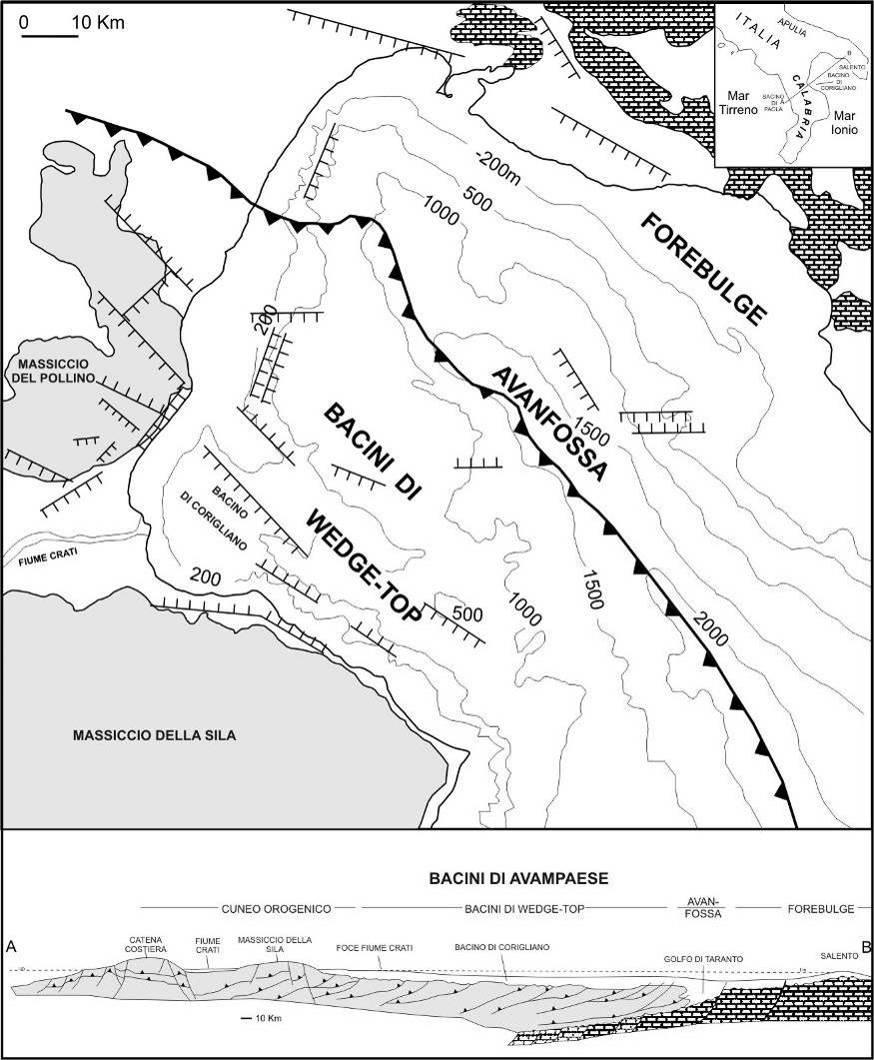 CAPITOLO III Conoscenze precedenti 3.1 Il Sistema di Bacino di Foreland della Calabria nord-orientale.