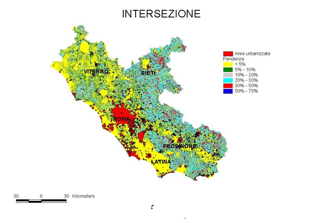 AREE URBANIZZATE PER CLASSI ALTIMETRICHE Tale grafico riporta la percentuale di aree edificate presenti sulle singole classi di altimetria.