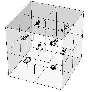 Octree Più semplice forma di organizzazione gerarchica dello spazio Cubo unità fondamentale Terminazione della suddivisione: