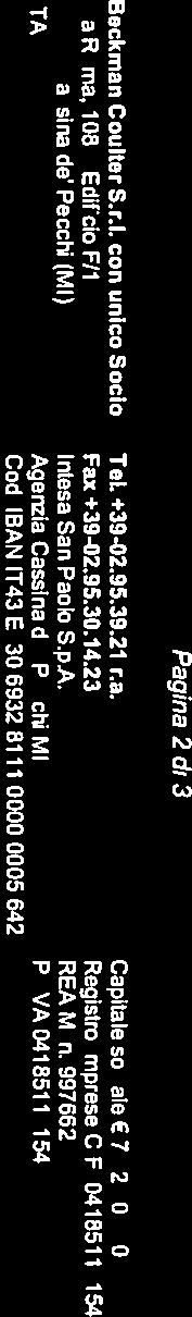 ./: I WBECKMAN COULTER Offerta n LBE160300561 Contatto Graza Rosa Telefono 348/3057033 Data 18 Marzo 2016 Vs Rchesta Spettle Dr.