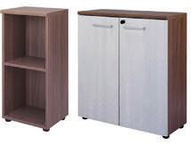 2 ripiani per la versione da cm 40 x 35 x 128 h e cm 80 x 35 x 128 h.