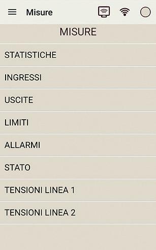 Automatic Control Unit Manuale utente App Comandi Per inviare comandi al dispositivo. Parametri Per configurare parametri del dispositivo connesso.