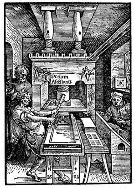 Il tedesco JOHAN GENSFLEISH GUTENBERG inventa nel 1448 la stampa L