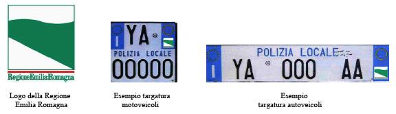 e dei motoveicoli dovrà riportare in basso a destra il logo della regione Emilia- Romagna sotto riportato. Art.