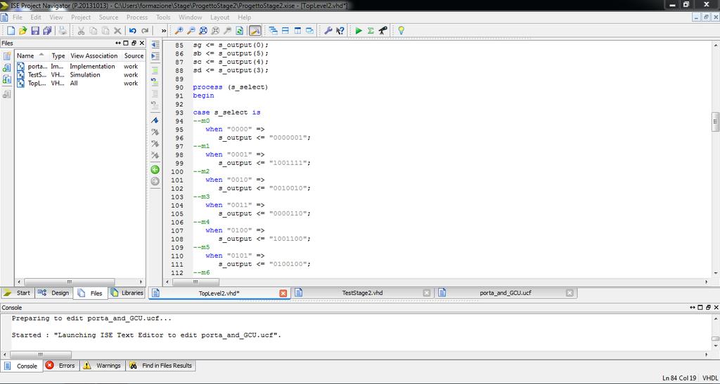 DEBUG CON CHIPSCOPE ChipScope è un software di debug di Xilinx che permette di