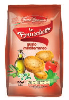 gusto Mediterraneo 100 g pack EAN code 8011795003130 case EAN code