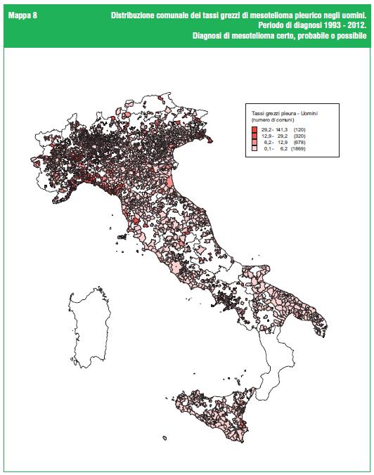 Seminari nazionali annuali Pubblicazioni su riviste scientifiche Pubblicazione di rapporti periodici (ogni tre anni circa) Quinto rapporto periodo 1993 2012 Incidenza complessiva piuttosto elevata,