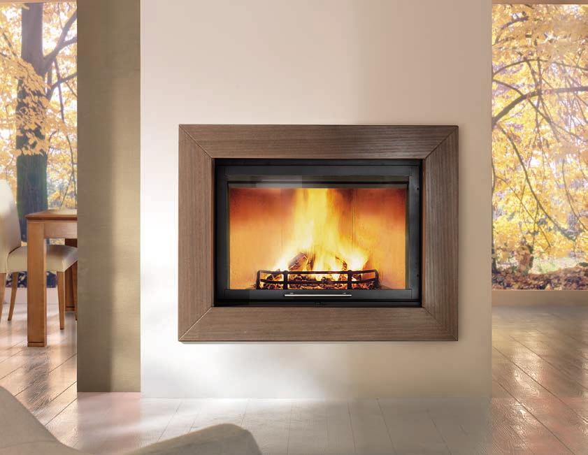 canalizzata wood fireplace natural