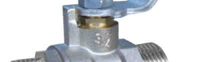 1599 333N Valvola a sfera in ottone a passaggio totale F333K0010.1627 010-3/8" 36 128 4,6 PN25 Brass ball valve full bore F333K0015.1627 015-1/2" 24 194 4,7 Filettata M/F (ISO 228/1) F333K0020.