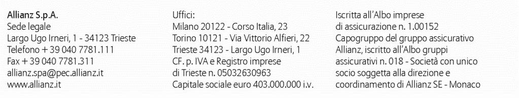 Contratto di assicurazione responsabilità civile nautica Passione Blu Fascicolo Informativo Edizione 30.05.