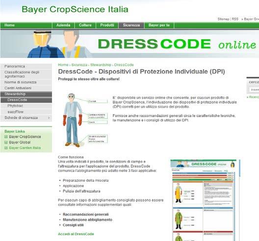 Per ciascun capo di abbigliamento (DPI) consigliato possono essere