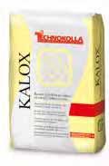 - KALOX può essere utilizzato come finitura a civile di intonaci di fondo tradizionali o premiscelati a base di calce e cemento nuovi o stagionati, sia all esterno che in interno.