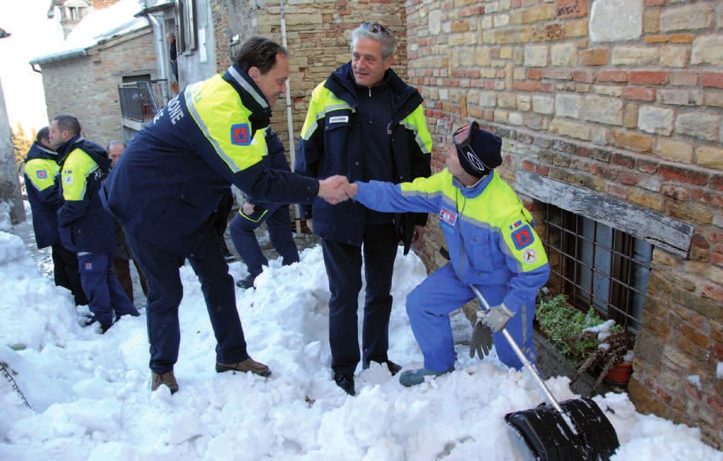 una imponente fornitura di sale, necessario a velocizzare le operazioni.