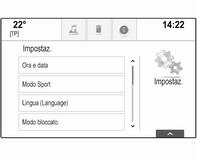 Far scorrere l'elenco e selezionare Radio e poi Massimo volume all'avviamento. Toccare o w per impostare il volume desiderato.