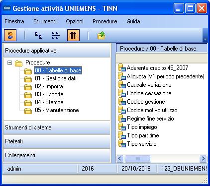 Implementazioni Tabelle di decodifica nodo Lista POSPA (1 di 2) Queste funzioni sono presenti nel menù: 00 Tabelle di base Con la dicitura: Aderente credito 45_2007 Aliquota (V1 periodo precedente)