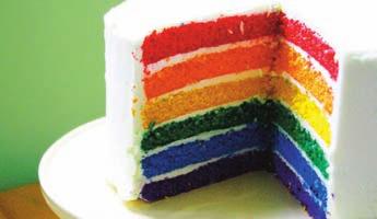 Rainbow Cake Strati