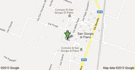 DOVE SIAMO Poliambulatorio SaluSanGiorgio si trova a nel centro di San Giorgio di Piano in via Fariselli n. 1 (a sud di Ferrara e nord di Bologna.