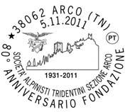 1968 RICHIEDENTE: Società Alpinisti Tridentini SEDE DEL SERVIZIO: Viale Magnolie, 9 38062 Arco (TN) DATA: 5/11/11 ORARIO: 18/23 Struttura competente: Poste