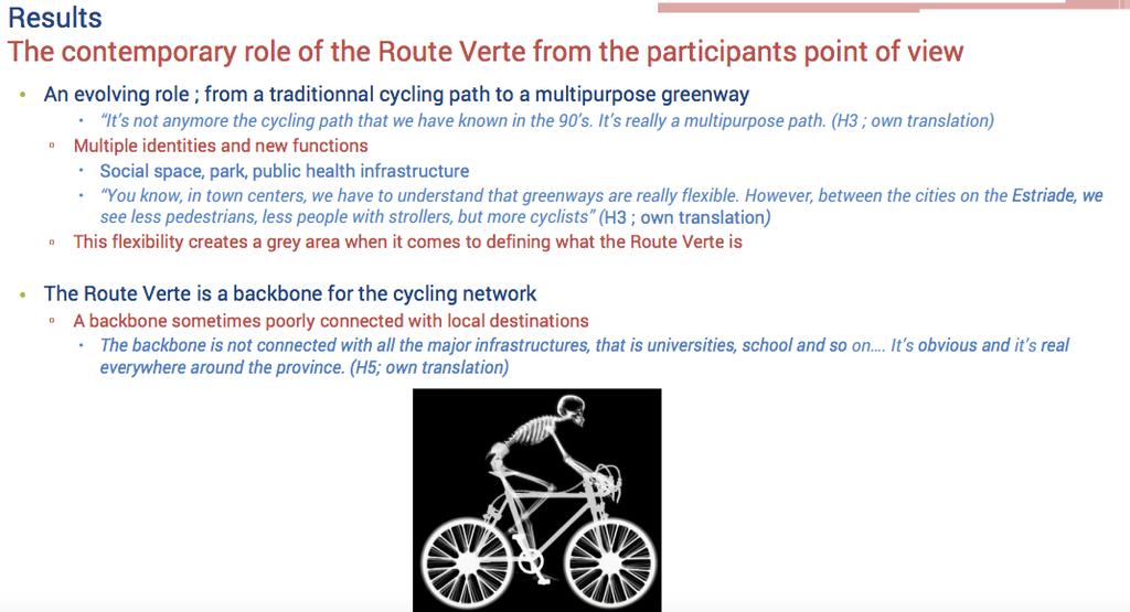 Learning From the Route Verte Network in Quebec