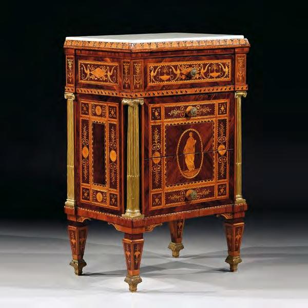 Cassettone intarsiato e comodino di Maggiolini STILE BIEDERMEIER (1815-1830) Rappresenta la variante tedesca dello stile Impero.