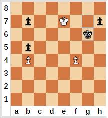 Morosi,Ugo - Bolzoni,Massimo [E61] Segrate 2014 2015 (6), 08.01.2015 1.d4 f6 2.c4 g6 3. c3 g7 4. g5 0 0 5. d2 d6 6. h6 e5 7. xg7 xg7 8.dxe5 dxe5 9. xd8 xd8 10. d1 xd1+ 11. xd1 e6 12.e3 a6 13.a3 d8 14.