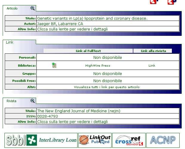 Science Direct, Springer, LWW, ) L articolo è scaricabile e stampabile (salvo rare eccezioni).