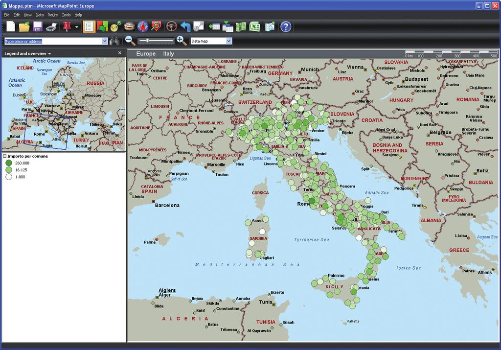 Moda.DSS Permette di identificare quali linee e quali etc.) per nazione, regione o qualsiasi altra codici di prodotti contribuiscono a generare suddivisione territoriale.