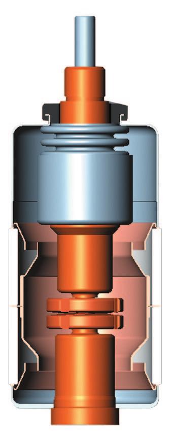 1. Descrizione Principio di interruzione delle ampolle ABB In un ampolla in vuoto l arco elettrico ha inizio nell istante di separazione dei contatti, si mantiene fino allo zero di corrente e può