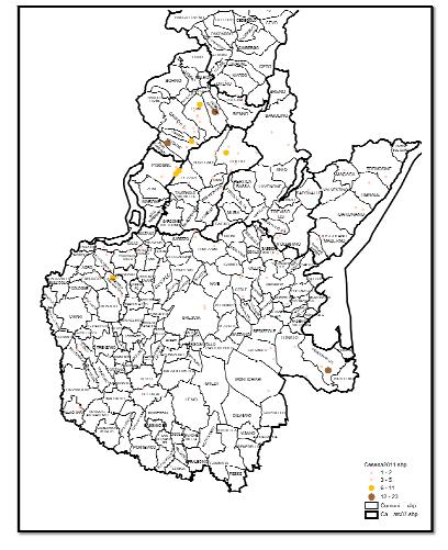 Cesena: distribuzione ed entità del prelievo in provincia di