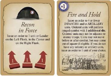Le carte Comando Tattica (che non fanno riferimento ad una data sezione) si giocano ora in modo simile alle carte di sezione e sono giocabili solo in una sezione del campo di battaglia, ma il CIC può