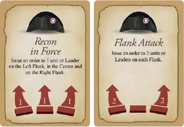 Quando il CIC sceglie due carte Comando Tattica, queste devono essere giocate in due sezioni diverse del campo di battaglia EPICO.